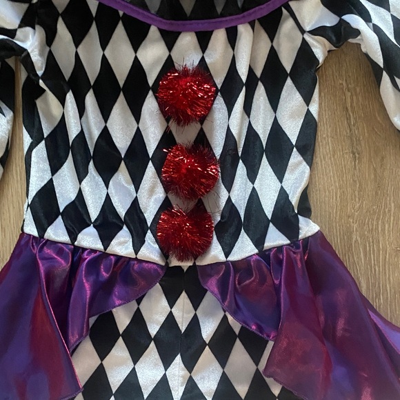 Spirit Carnival Clown Kids Costume - Black, White, and Red - Picture 5 of 6